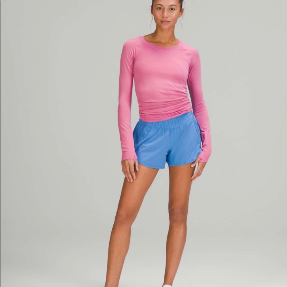 NWT Lululemon Swiftly Tech Long Sleeve 2.0 Pink Blossom Running Size 6